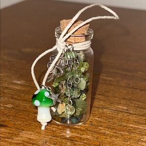 XL Intention Vile Happy Vibes, Packed w/ Peridot & Emerald & Charms